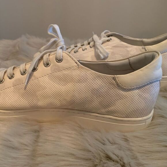 Trask Alder Leather Sneakers - White/camouflage pattern - Picture 4 of 8